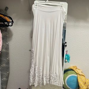 White Maxi skirt from INC